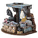 Scena presepe 8-10 cm banco del pesce 15x20x15 cm s2