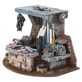 Fischstand – für 10-cm-Krippe, 20 × 25 × 20 cm