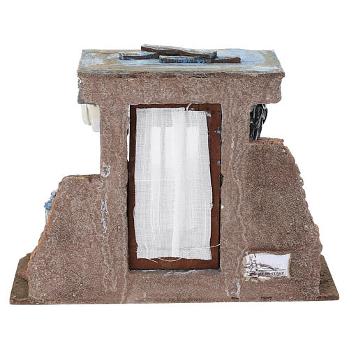 Nativity Scene setting: fish stall, 20x25x20 cm, for 10 cm characters 7