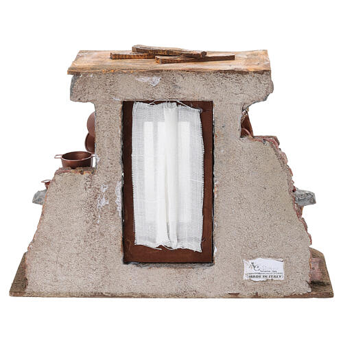 Scena ramaio 20x25x20 cm per presepe 10 cm 6