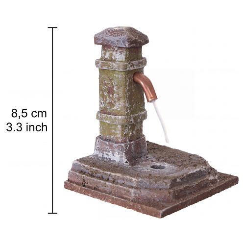 Fontana nasone per presepe 8,5x7 cm 14-16 cm 2
