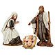 Cabaña belén 10 cm 25x35x15 cm con estatuas Natividad s4