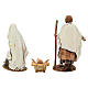 Capanna presepe 10 cm 25x35x15 cm con statuine Natività s8