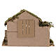 Capanna presepe 10 cm 25x35x15 cm con statuine Natività s9