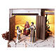 Cenário presépio de Páscoa 9 cm Jesus entre os doutores MÓDULO 02 35x60x40 cm iluminado s4