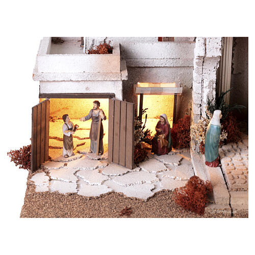 Easter nativity scene Jesus Among the Priests 9 cm, 35x60x40 cm MODULE 02 Lighted 7
