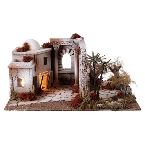 Ambientazione Orto degli ulivi e rinnegamento Pietro presepe pasquale 9 cm MODULO 05 30x60x40 cm 8