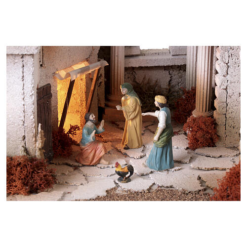 Olive Garden and Peter's Denial Setting 27x60x40 cm, Easter Nativity Scene 9 cm MODULE 05 3