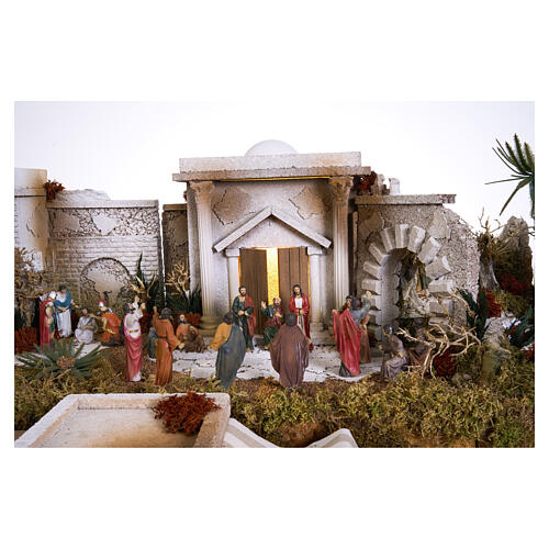 Belén Pascual completo 8 módulos para estatuas 9 cm 70x240x80 cm 4