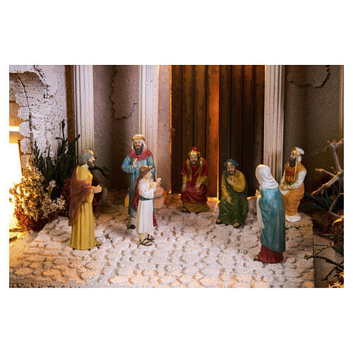 Belén Pascual completo 8 módulos para estatuas 9 cm 70x240x80 cm 17