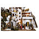 Presepe Pasquale completo 8 moduli per statue 9 cm 70x240x80 cm s6