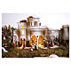 Presepe Pasquale completo 8 moduli per statue 9 cm 70x240x80 cm s12