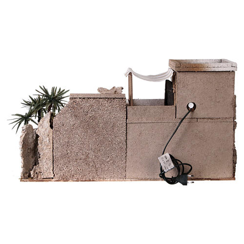 Presépio de Páscoa completo 8 módulos para figuras de 9 cm 70x240x80 cm 7