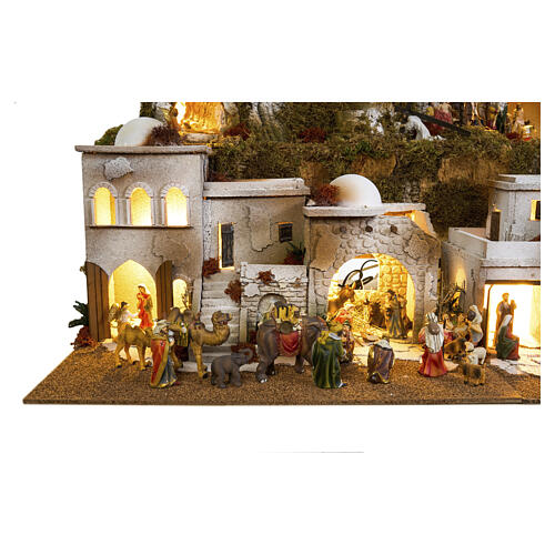 Complete Easter nativity set, 8 modules for 9 cm statues, 70x240x80 cm 16