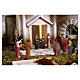 Complete Easter nativity set, 8 modules for 9 cm statues, 70x240x80 cm s11