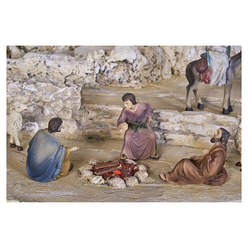 Belén Pascual modular completo 350x150x55 cm iluminado con estatuas 8-10 cm 15