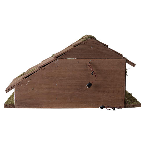 Stajenka do sceny Narodzenia Pańskiego - szopka 12 cm, styl nordycki 6