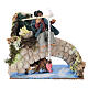 Pescatore bambino presepe 8 cm movimento 14x14x9 cm s1