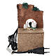Bambina movimento con galline 18x14x9 cm presepe 8 cm s4