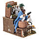 Mozzarella seller, animated scene for 12 cm Nativity Scene, 14x9x14 cm s3