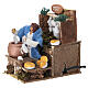 Vendeuse de mozzarelles en mouvement crèche 12 cm 14x9x14 cm s2