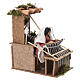 Woman at the loom, animated Nativity Scene, 16x9x14 cm, for 12 cm figures s3