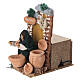 Aggiusta piatti in movimento presepe 10 cm 16x9x14 cm s2