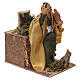 Roi Mage Balthazar en mouvement avec myrrhe 15x9x14 cm pour crèche 10 cm s3