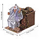 Roi Mage Melchior en mouvement portant l'or 13x9x14 cm pour crèche 10 cm s2