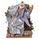 Re Magio Melchiorre con oro in movimento 15x10x15 cm per presepe da 10 cm s1