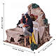 Lavandaia in movimento 20x15x15 cm per presepe da 12 cm s2