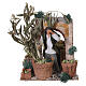 Olive seller, animated figurine for 12 cm Nativity Scene, 15x20x15 cm s1