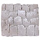 Tetto in gesso grigio 10x10 cm per presepe da 8 cm s1