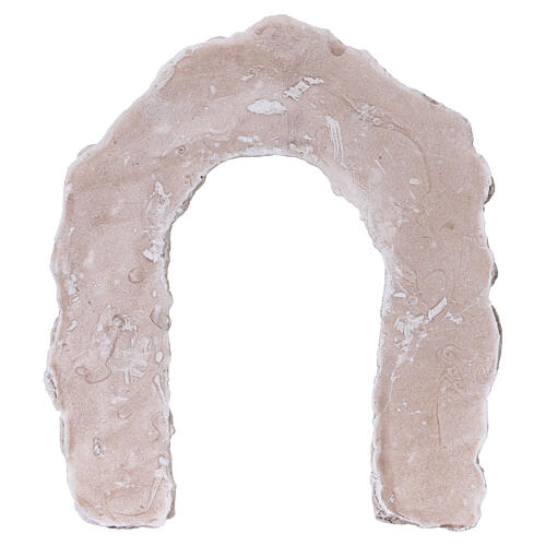 Stone-effect plaster arch for 8 cm Nativity Scene, 15x15 cm 4