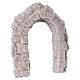 Stone-effect plaster arch for 8 cm Nativity Scene, 15x15 cm s3
