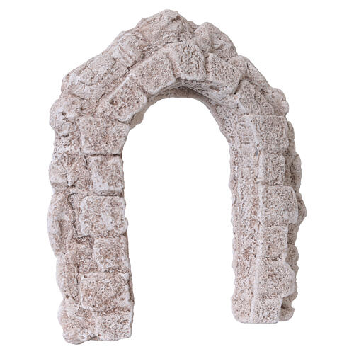 Arc effet pierre en plâtre 16x13 cm pour crèche 8 cm 3