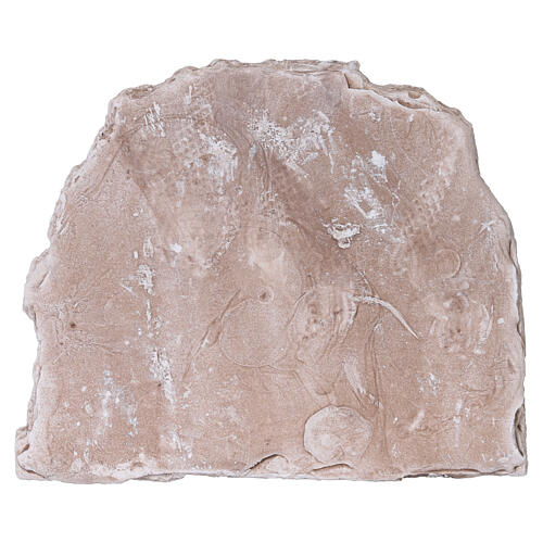 Łuk z drzwiami, efekt drewna i cegieł, gipsowy, 10x15 cm, do szopki, figurki 6 cm 4