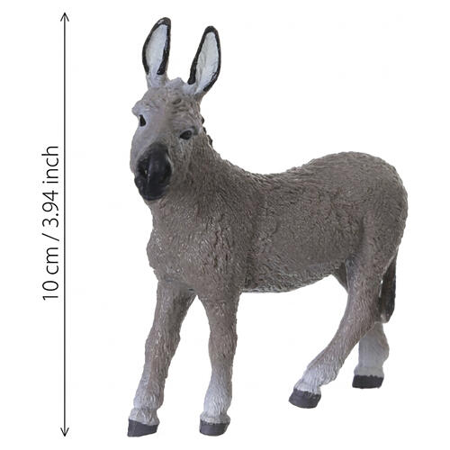 Asino adulto in PVC 10x10 cm per presepe da 10 cm 2