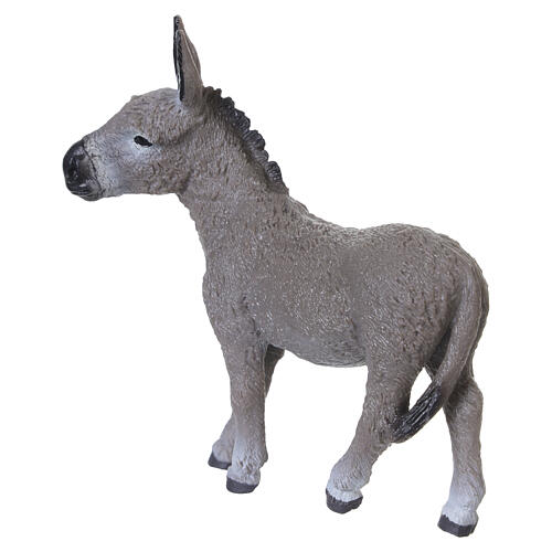 Burro adulto em PVC 10x10 cm para presépio de 10 cm 4