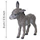 PVC donkey, 8x8 cm, for 10 cm Nativity Scenes s2