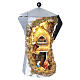 Cafetera moka led 30x13x13 cm con Natividad belén 6 cm s4