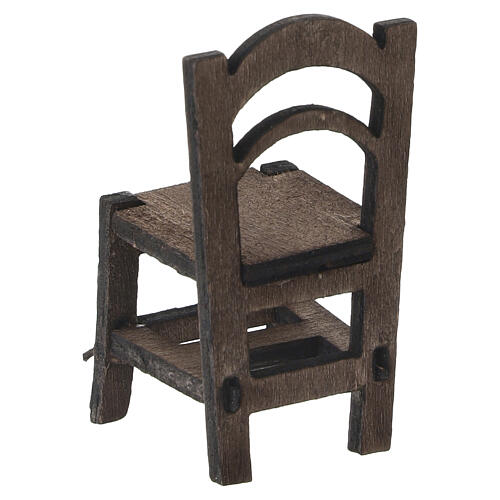 Silla de madera 5x3x3 cm belén 10-12 cm 2