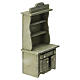 Credenza in legno verde 13x6x4 cm presepe 10 cm s3
