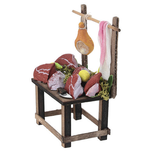 Étal de viande 10x7x4 cm pour crèche 12 cm 3