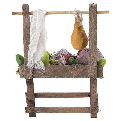 Étal de viande 10x7x4 cm pour crèche 12 cm 4