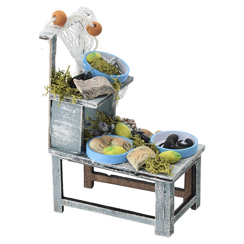 Fish stall, 10x7x4 cm, for 12 cm Nativity Scene 3