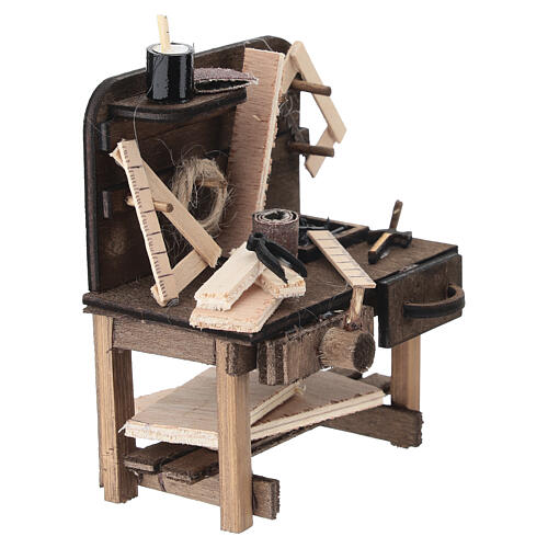 Banco falegname 10x8x5 cm presepe 12 cm 3