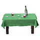 Table joueurs de cartes 8x7x4 cm pour crèche 8 cm s1