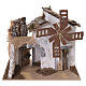 Mulino a vento con motoriduttore 20x20x15 cm per presepe da 4 cm s1