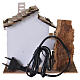 Mulino a vento con motoriduttore 20x20x15 cm per presepe da 4 cm s4